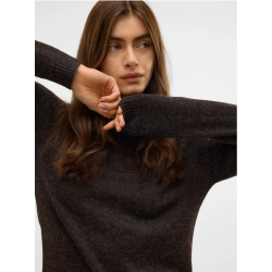 VERO MODA VMDOFFY O-NECK BLOUSE CHOCOLATE