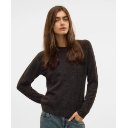 VERO MODA VMDOFFY O-NECK BLOUSE CHOCOLATE