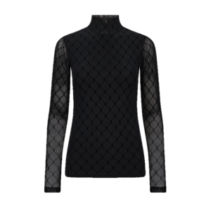 HYPE THE DETAIL LOGO MESH HIGH NECK BLACK