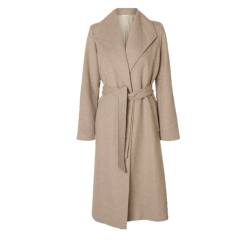 SELECTED FEMME SLFROSA WOOL BLEND COAT SAND