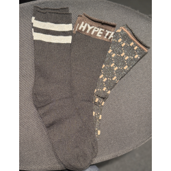 HYPE THE DETAIL SOCKS 3-PACK BLACK/BROWN