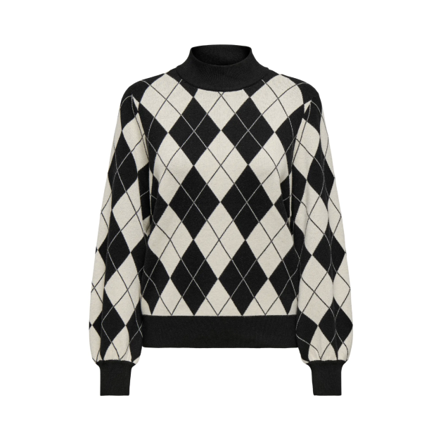 ONLY ONLANNY O-NECK KNIT BLACK