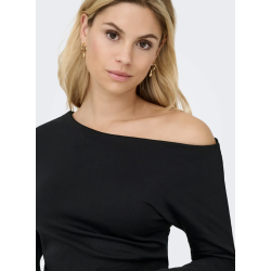 JACQUELINE de YONG JDYCATIE ASSYMETRIC TOP BLACK