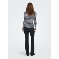 ONLY ONLELENE TOP STRIP NAVY