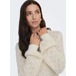 JACQUELINE de YONG JDYMARCELINE PULL. WHITE/GOLD