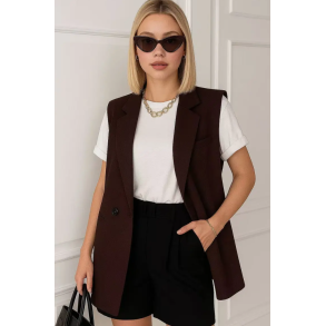 CONCEPT MATHILDE VEST BROWN