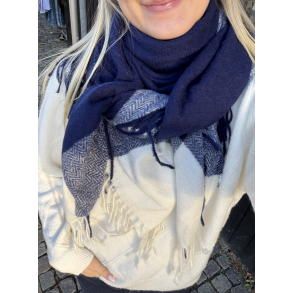 CONCEPT NIKITA SCARF NAVY/WHITE
