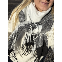 CONCEPT NIKITA SCARF BLACK/WHITE 
