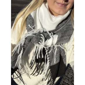 CONCEPT NIKITA SCARF BLACK/WHITE 
