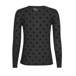 LIBERT ESSENTIEL MESH BLOUSE DOT BLACK