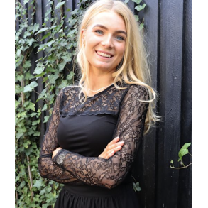 LIBERT ESSENTIEL LISA LACE BLOUSE BLACK