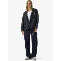 NOISY MAY NMPAULINA BIKER JACKET BLACK