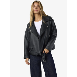 NOISY MAY NMPAULINA BIKER JACKET BLACK