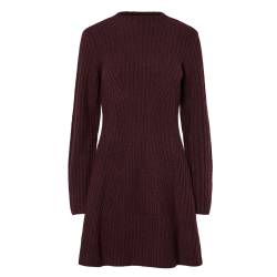 Y.A.S YASDOLLY KNIT DRESS BORDEAUX