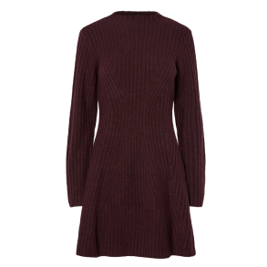 Y.A.S YASDOLLY KNIT DRESS BORDEAUX