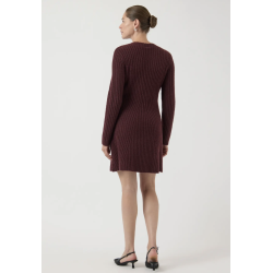 Y.A.S YASDOLLY KNIT DRESS BORDEAUX