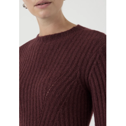 Y.A.S YASDOLLY KNIT DRESS BORDEAUX