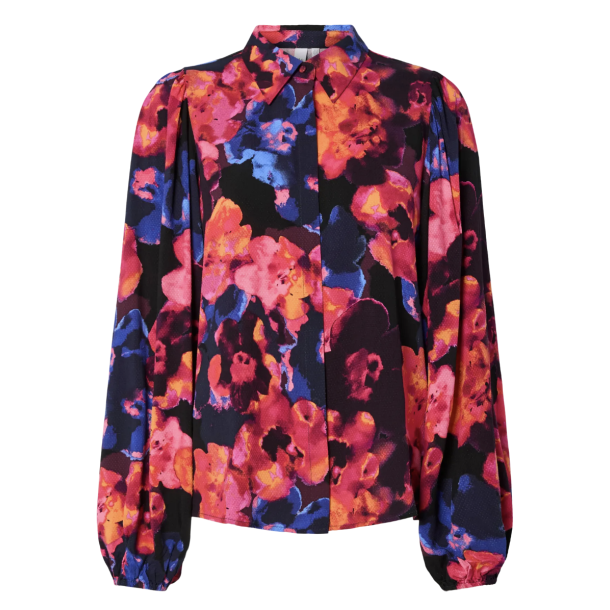 Y.A.S YASASINA SHIRT NAVY/LIMO 