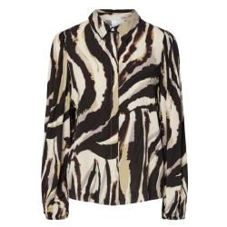 Y.A.S YASASINA SHIRT SANDSHELL/ZEBRA