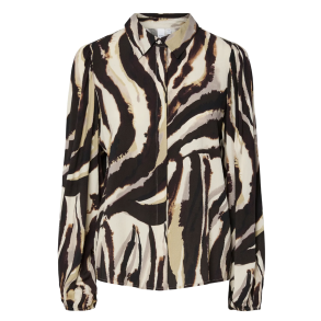 Y.A.S YASASINA SHIRT SANDSHELL/ZEBRA