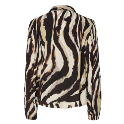 Y.A.S YASASINA SHIRT SANDSHELL/ZEBRA