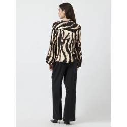 Y.A.S YASASINA SHIRT SANDSHELL/ZEBRA