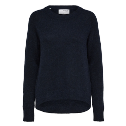 SELECTED FEMME SLFLULU KNIT O-NECK NAVY