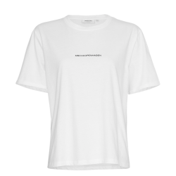 MSCH COPENHAGEN MSCHTERINA SMALL LOGO TEE WHITE
