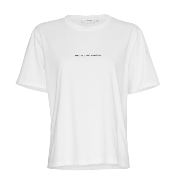 MSCH COPENHAGEN MSCHTERINA SMALL LOGO TEE WHITE