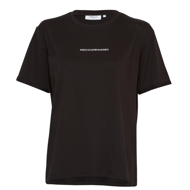 MSCH COPENHAGEN MSCHTERINA SMALL LOGO TEE BLACK