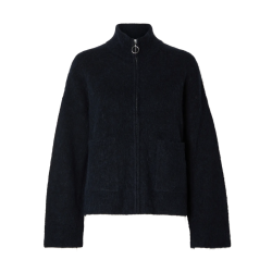 SELECTED FEMME SLFSIA ZIPPER CARDIGAN NAVY