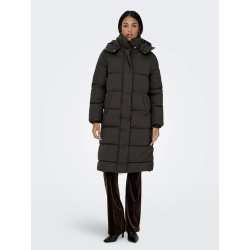 JACQUELINE de YONG JDYMAJA LONG PADDED JACKET BROWN