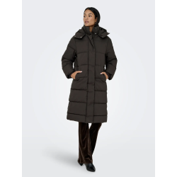 JACQUELINE de YONG JDYMAJA LONG PADDED JACKET BROWN