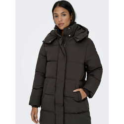 JACQUELINE de YONG JDYMAJA LONG PADDED JACKET BROWN