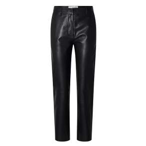 SELECTED FEMME SLFMARIE LEATHER PANTS BLACK