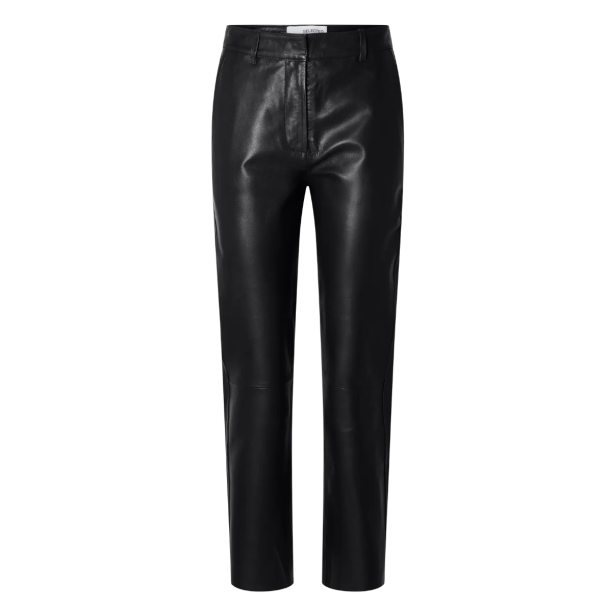 SELECTED FEMME SLFMARIE LEATHER PANTS BLACK