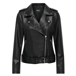ONLY ONLMILLE BIKER JACKET BLACK