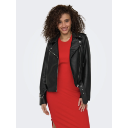 ONLY ONLMILLE BIKER JACKET BLACK