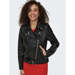 ONLY ONLMILLE BIKER JACKET BLACK