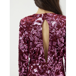 Y.A.S YASROCOCO SEQUIN DRESS PORT ROYAL