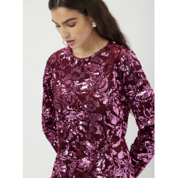 Y.A.S YASROCOCO SEQUIN DRESS PORT ROYAL