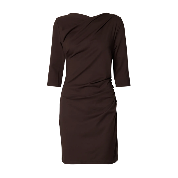 SELECTED FEMME SLFIRA-CAROLINA SHORT DRESS BROWN
