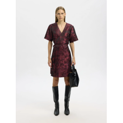 SELECTED FEMME SLFSONA SHORT WRAP DRESS FIG