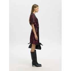 SELECTED FEMME SLFSONA SHORT WRAP DRESS FIG