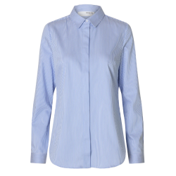 SELECTED FEMME SLFROMIE STRIPED SHIRT WHITE/BLUE