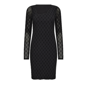 HYPE THE DETAIL MESH DRESS BLACK