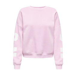 ONLY ONLSWEAT BACK/SLEEVE PRINT PINK