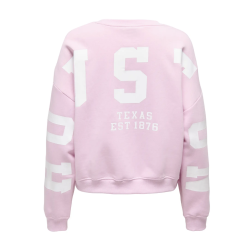 ONLY ONLSWEAT BACK/SLEEVE PRINT PINK