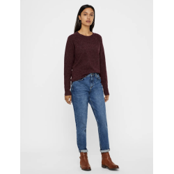 VERO MODA VMDOFFY O-NECK BLOUSE WINE