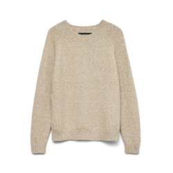 VERO MODA VMDOFFY O-NECK BLOUSE SEPIA TINT